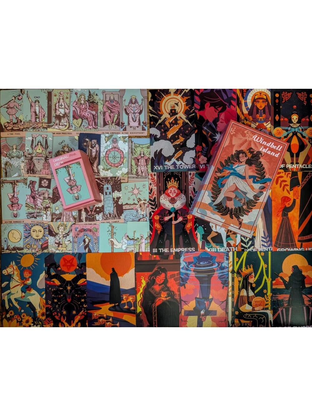 Vermilion Collection Bundle Original Pink MINI Deck Windbell Island Indie Tarot